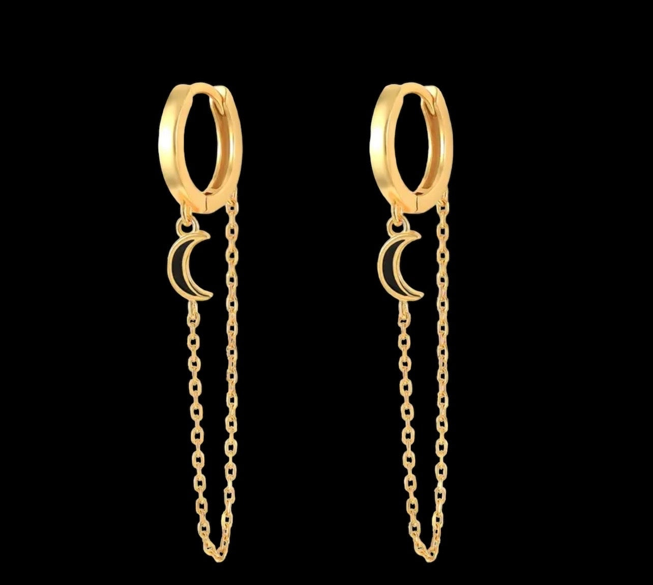 Moon Chain Dangles