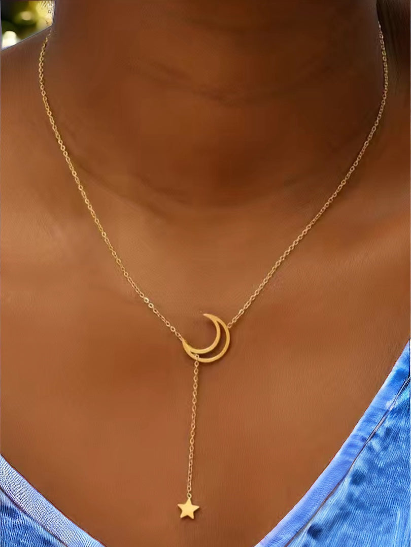 Moon & Star Necklace