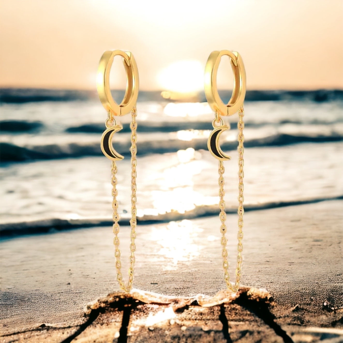 Moon Chain Dangles