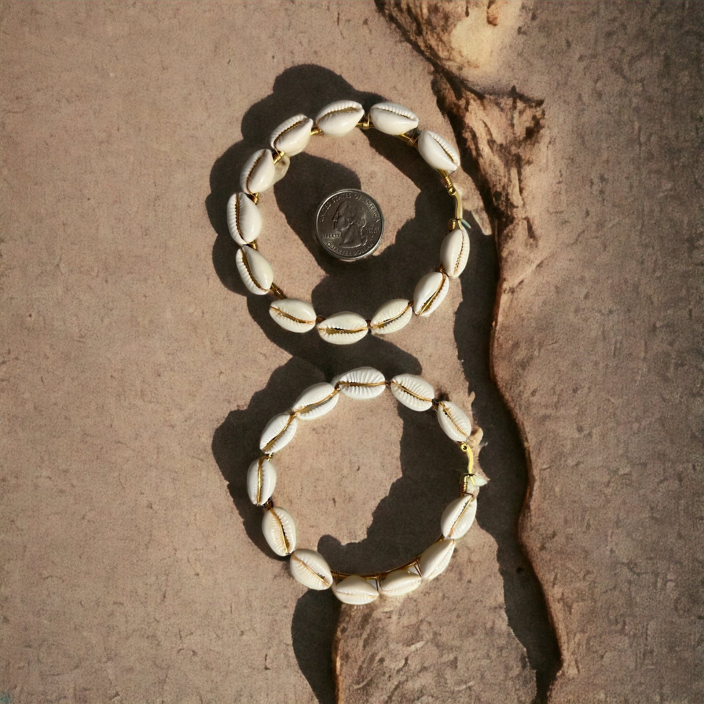 Seashell Hoops