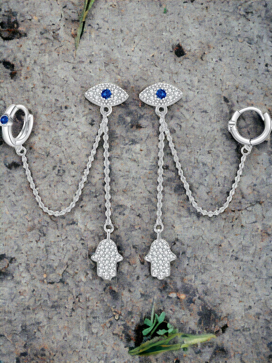 Chain Earrings for double piercings